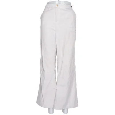 Palazzo pants (Beige, White) from Christopher & Banks Cotton