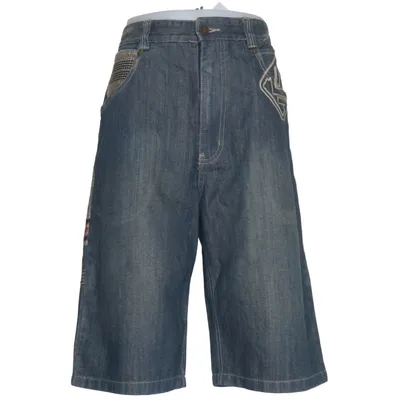 Jeansshorts (Blå) fra Karl Kani Bomuld, Polyester