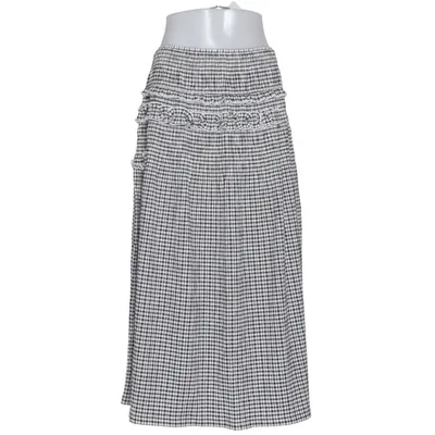 Jupe (Noir, Blanc) de Cecile Bahnsen & Uniqlo Coton, Élasthane, Polyester recyclé
