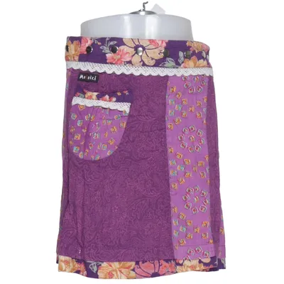 Jupe portefeuille (Violet, Multicolore) de Moshiki Coton