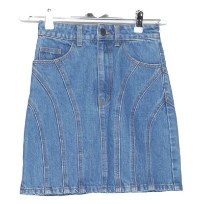 Jeanskjol (Blå) från LeGer by Lena Gercke Bomull