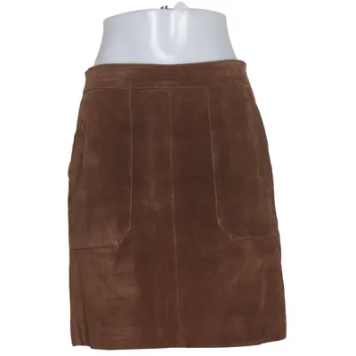 Leather skirt (Brown) from Woman by Tchibo Leather, Polyester