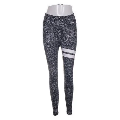 Sportleggings (Zwart, Wit) van Stronger Elastaan, Gerecycled polyester