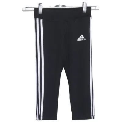 Collants de sport (Noir, Blanc) de Adidas Élasthane, Polyester