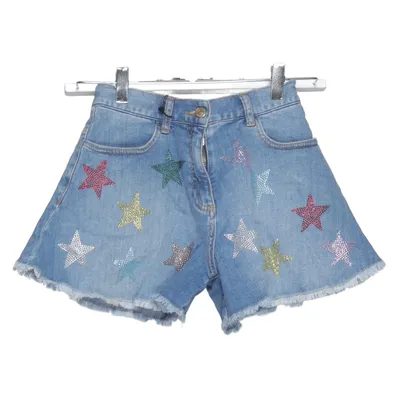 Short en jean (Bleu, Multicolore) de Monnalisa Coton, Élasthane