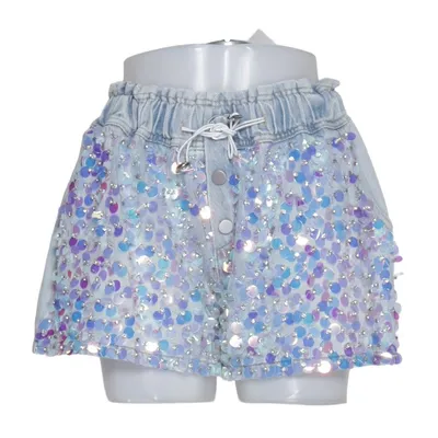Denim shorts (Blauw, Meerkleurig) van Mochy Katoen