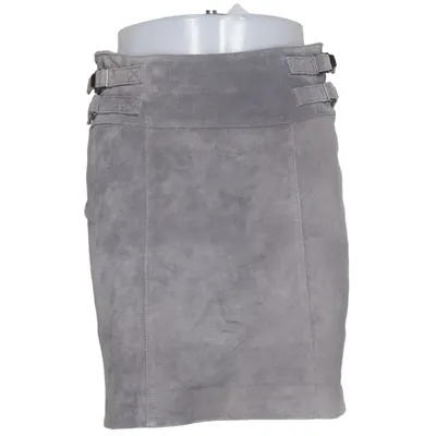 Läderkjol (Grå) från More & More Skinn, Polyester