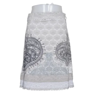 Nederdel (Grå, Hvid) fra Desigual Polyester, Viscose