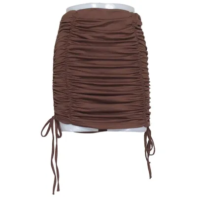 Jupe (Marron) de Night Addict Élasthane, Polyester