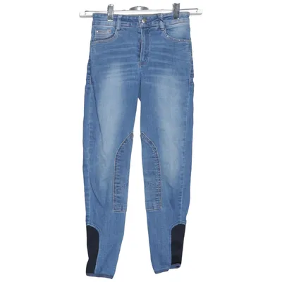 Pantalon d'équitation (Bleu, Noir) de Loesdau Coton, Élasthane