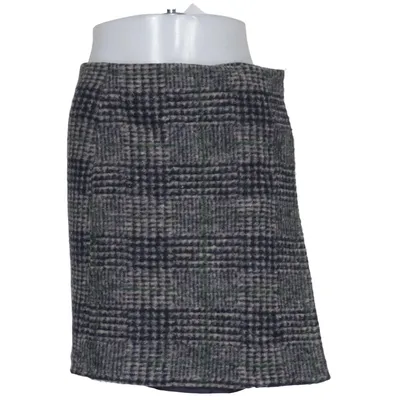 Skirt (Gray, Blue) from Mango Casual Sportswear Acrylic, Polyester, Wool