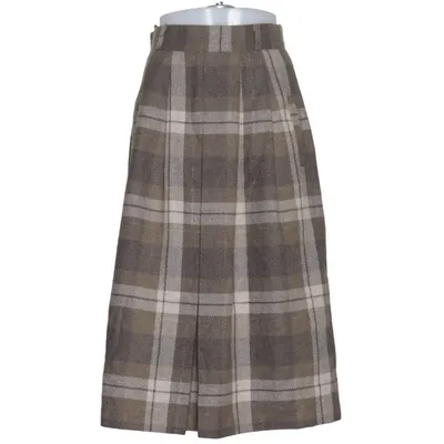 Nederdel (Brun) fra Ginza Polyester, Uld