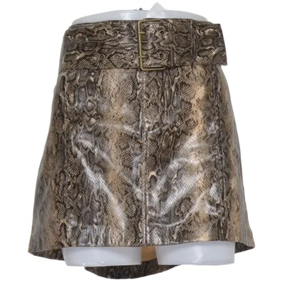 Rock (Braun, Schwarz) von Mango Polyester, Polyurethan