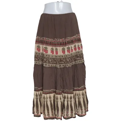 Maxi skirt (Brown, Beige, Multicolored) from Saix Cotton