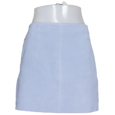 Läderkjol (Blå) från H&M Skinn, Polyester