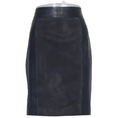 Lædernederdel (Sort) fra Margit Brandt Læder, Polyester