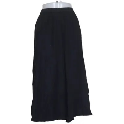 Maxi nederdel (Sort) fra Pieces Bomuld, Linned, Viscose