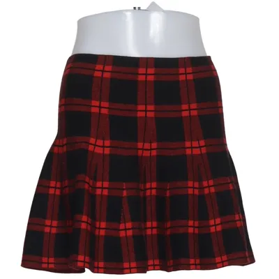 Skirt (Red, Black) from Clockhouse Polyester, Viscose