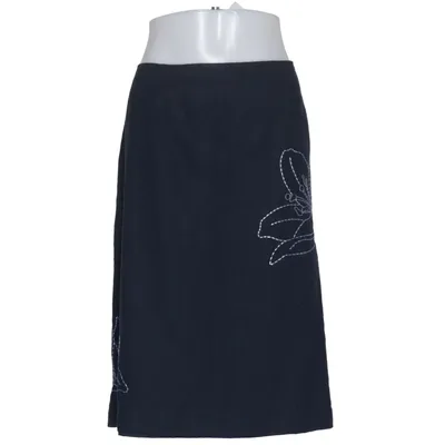 Skirt (Blue) from Comfort Fashion Quality Cotton, Linen, Viscose