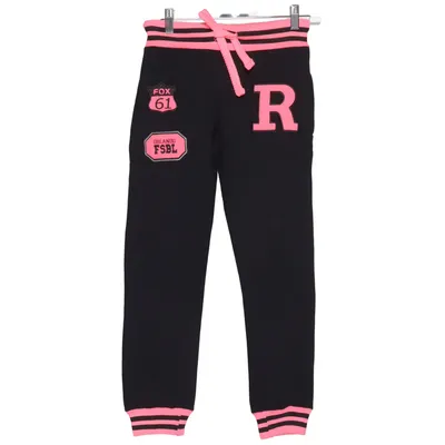 Pantalon de survêtement (Noir, Rose) de Urban Kids Coton, Polyester