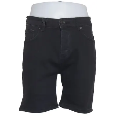 Denim shorts (Black) from Boohoo Man Cotton, Elastane, Polyester
