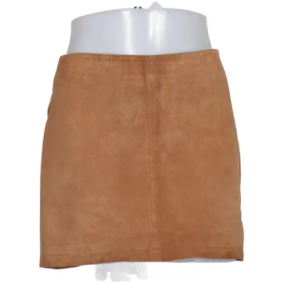 Leren rok (Bruin) van Cooperative Leer, Polyester