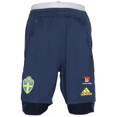 Träningsshorts (Blå, Gul) från Adidas Återvunnen polyester