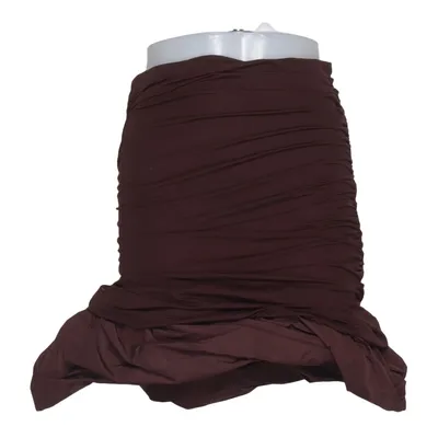 Skirt (Brown) from H&M Studio Elastane, Polyamide, Polyester