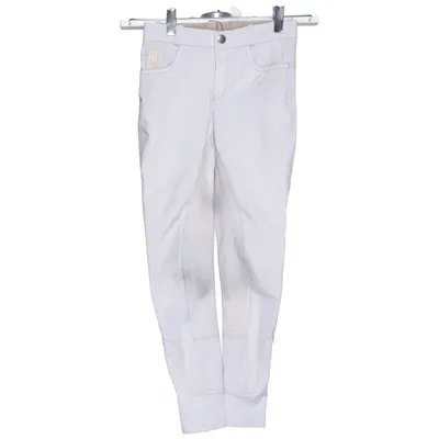 Pantalon d'équitation (Blanc) de Loesdau Élasthane, Polyester, Viscose