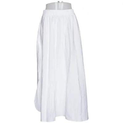 Jupe longue (Blanc) de Massimo Dutti Coton
