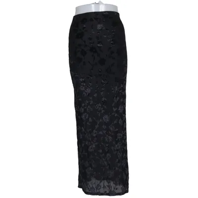 Maxi skirt (Black) from Miss Selfridge Elastane, Polyamide, Polyester