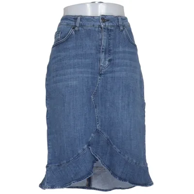 Jeanskjol (Blå) från Mustang True Denim Bomull, Elastan