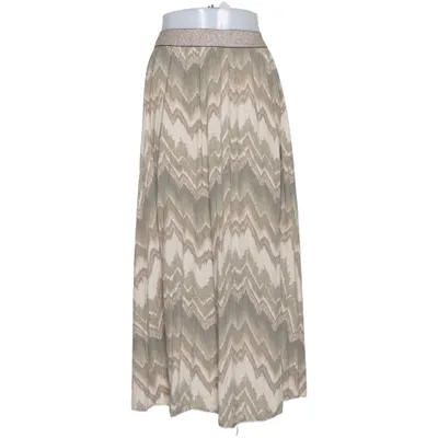 Maxi skirt (Beige, Green) from Lens Elastane, Polyester, Viscose