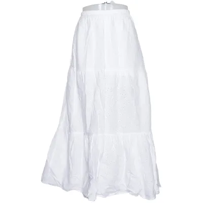 Långkjol (Vit) från M&S Collection Bomull