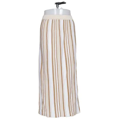 Maxi rok (Wit, Bruin) van Falconeri Katoen, Metallvezel, Polyamide, Viscose