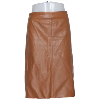 Leather skirt (Brown) from Bcbgmaxazria Leather, Polyester