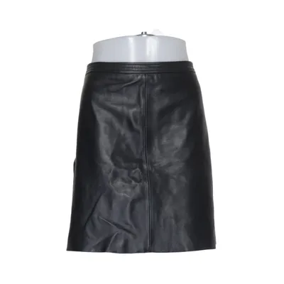 Lædernederdel (Sort) fra Hallhuber Læder, Polyester