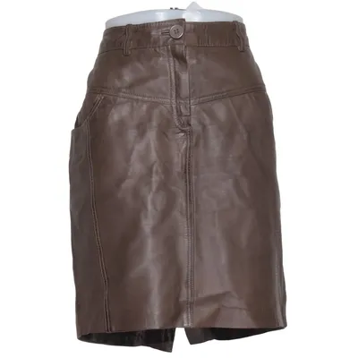 Läderkjol (Brun) från Mandarin Skinn, Polyester