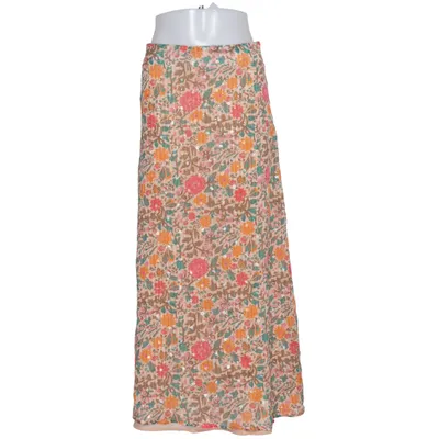 Jupe longue (Beige, Multicolore) de Pull & Bear Polyester, Viscose
