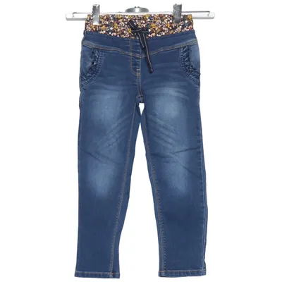 Spijkerbroek (Blauw, Meerkleurig) van Pusblu Katoen, Elastaan, Polyester