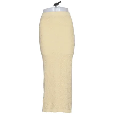 Långkjol (Beige) från Ghanda Bomull, Elastan, Viskos