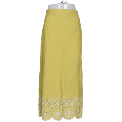 Kjol (Gul, Vit) från Mango Bomull, Polyester