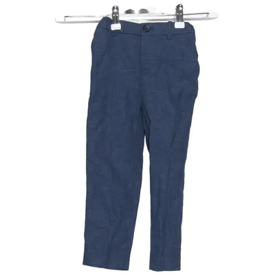 Suit pants (Blue) from H&M Cotton, Linen