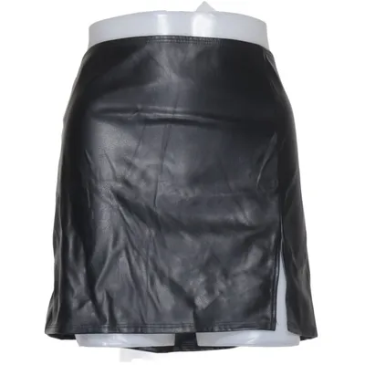 Jupe (Slit Leather Look Skirt) de NLY One Polyester, Polyuréthane