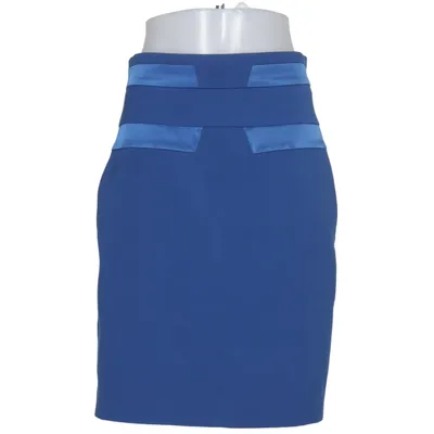 Kjol (Blå) från By Groth Bomull, Elastan, Polyester, Viskos