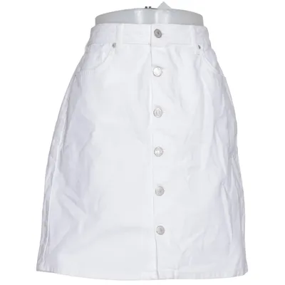 Jeanskjol (Vit) från WHY7 Bomull