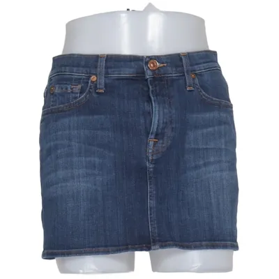 Jupe en jean (Bleu) de 7 for All Mankind Coton, Élasthane
