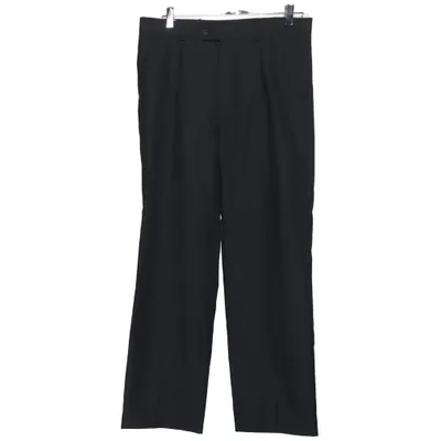 Jakkesætsbukser (Sort) fra Halonen Polyester, Uld
