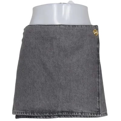 Wrap skirt (Gray) from Ganni Organic cotton