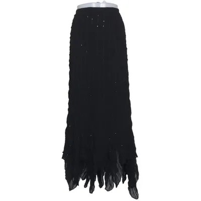 Maxi skirt (Black) from Silbor Polyester